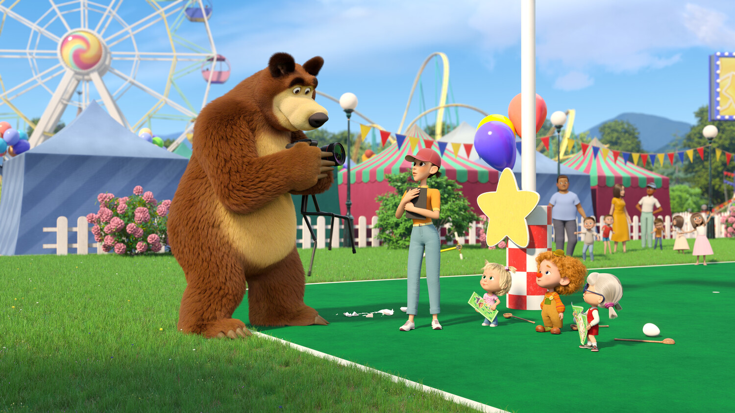 Masha i Medved v kino: Park chudes (animation movie, 2024)