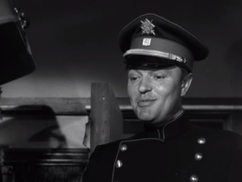 Серіал «Альфред Гічкок представляє» (1955 – 1962): Петер ван Ейк 1 сезон, 21 епізод — «Охранное свидетельство» (Safe Conduct) 500x375